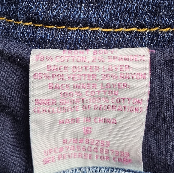 Nickelodeon Zoey 101 Denim Patchwork Mini Skirt euc - Picture 13 of 13